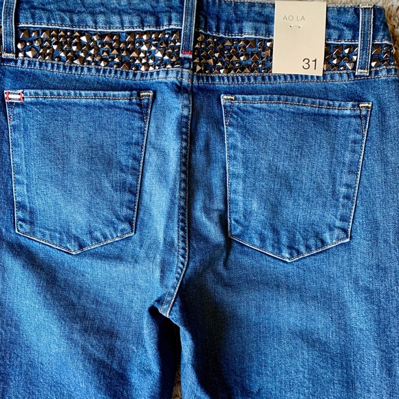 Alice & Olivia Good Radar Love Studded Skinny Jean - Picture 5 of 8